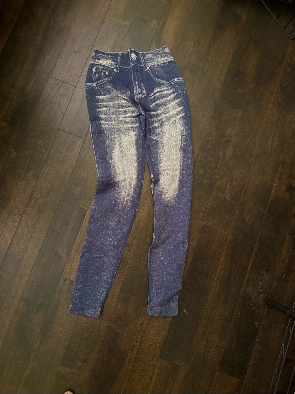 Women's Blue Washed Dress High-Rise Skinny Jeans